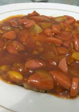 Fuyunghai tahu siram sosis asam manis