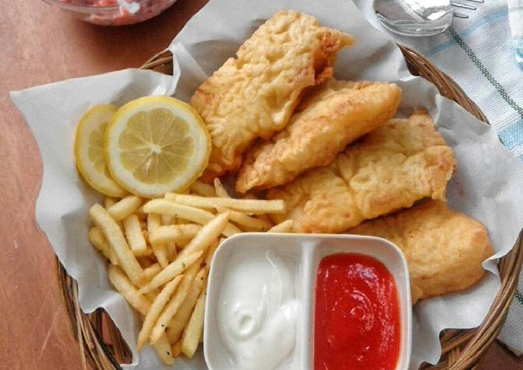 resep lengkap untuk Fish & Chip