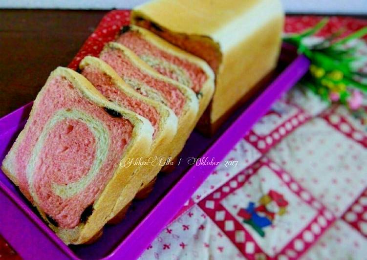 gambar untuk cara membuat Spiral Japanese Mochi Square Toast