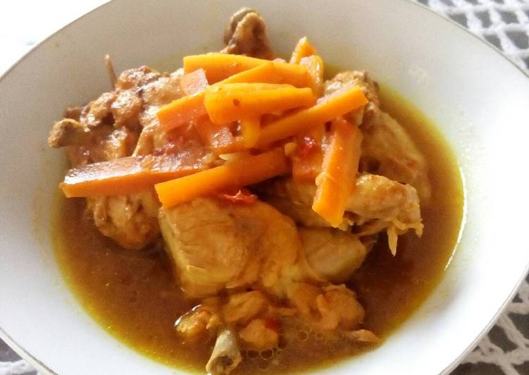 resep lengkap untuk Gulai Ayam Tulang Lunak