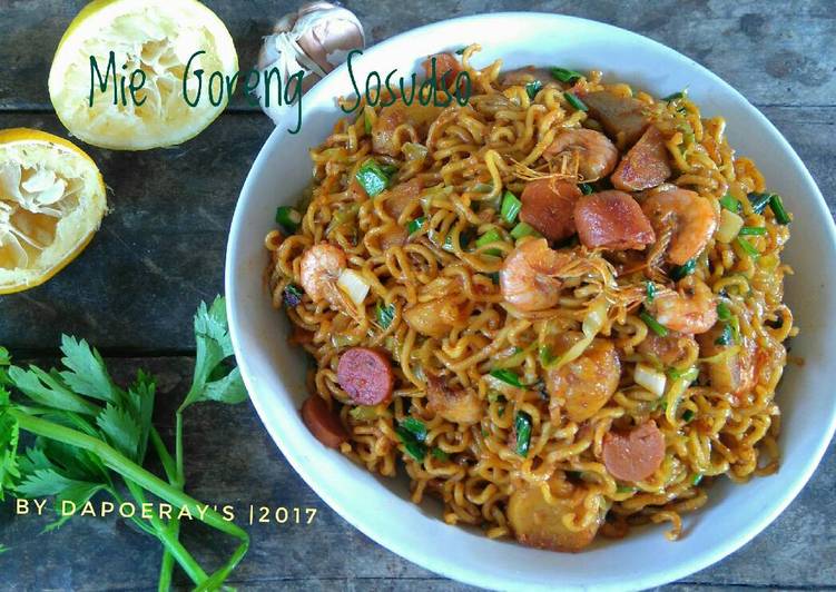 cara membuat Mie Goreng Sosudso