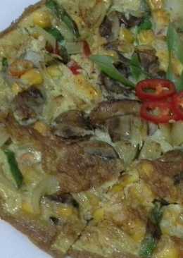 Telur dadar sayuran a la korea