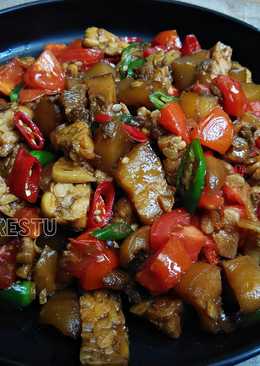 Sambel Goreng Cingur Tempe