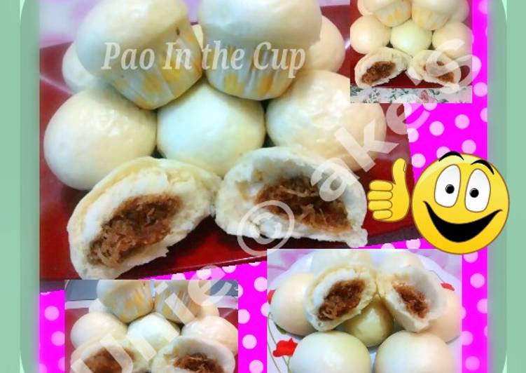 resep Pao aroma pandan,isi unti aren kelapa setengah tua