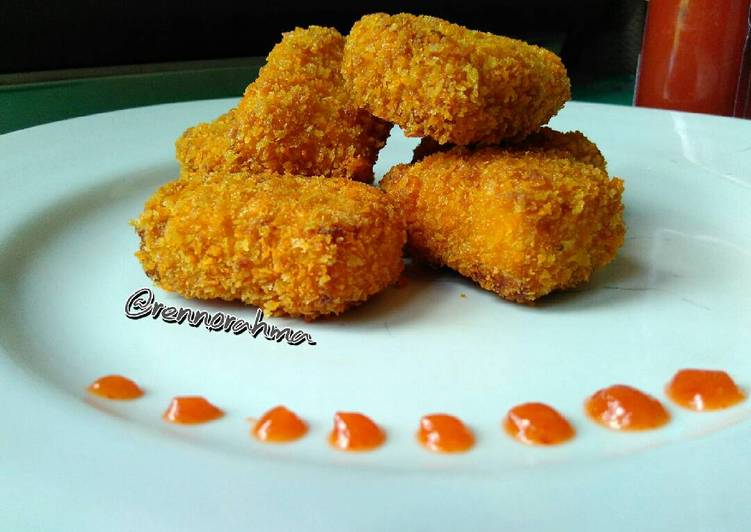 bahan dan cara membuat Nugget Ayam Wortel