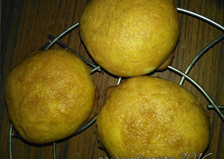 resep masakan Roti Boy eggless (mexican buns)