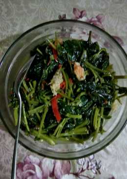 Tumis Kangkung Udang Saos Tiram