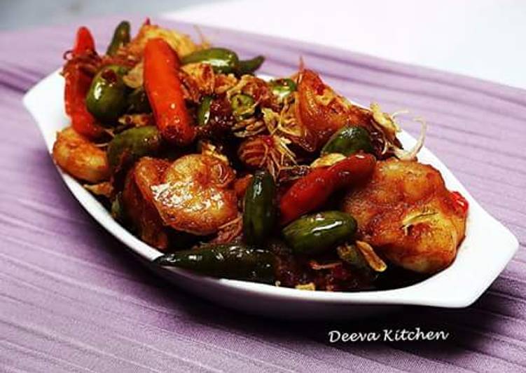 resep lengkap untuk Sambal goreng udang pete