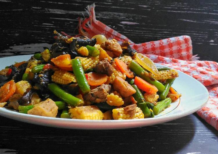 Resep Capcay goreng warna warni ati bakso oleh Shepty Resep Capcay goreng warna warni ati bakso oleh Shepty