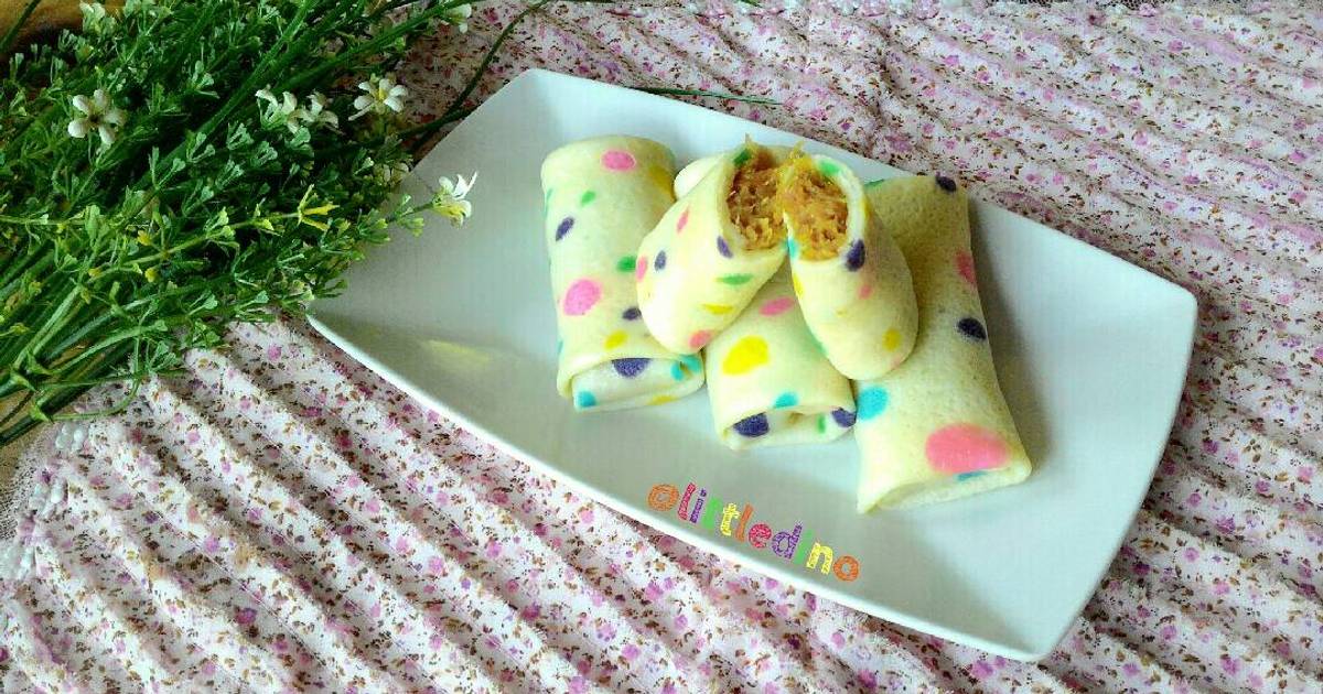 Resep Dadar gulung polkadot