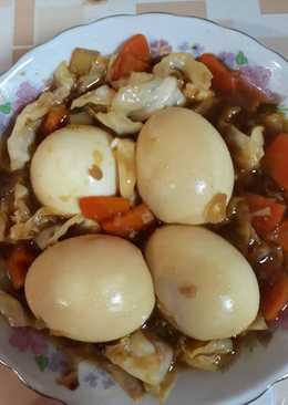 Telur Rebus Veggie Mix Kuah Kecap