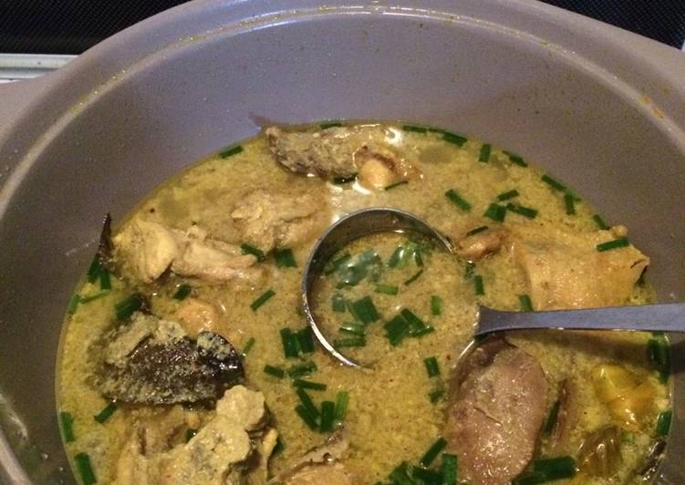 resep lengkap untuk Kare ayam (jawa timur)