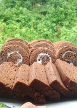 Chocolate Roll Cake kukus