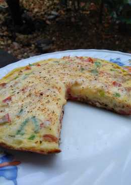 Frittata Sederhana Topping Mozarela