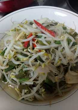 Tumis tauge kacang panjang