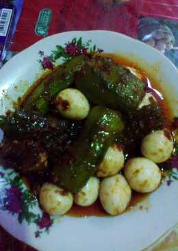 Balado terong & telur puyuh