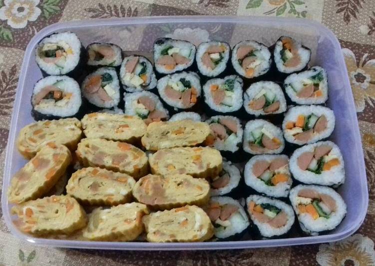 resep lengkap untuk Gimbap & Gyeranmari