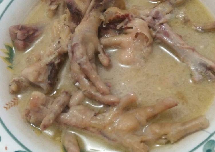 Gudeg kaki ayam recipe main photo