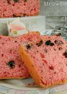 Strawberry yoghurt oreo chiffon cake (metode simple)