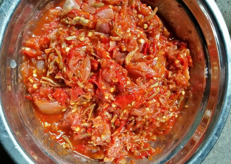 gambar untuk resep Sambal Lado Tomat Teri Sangrai