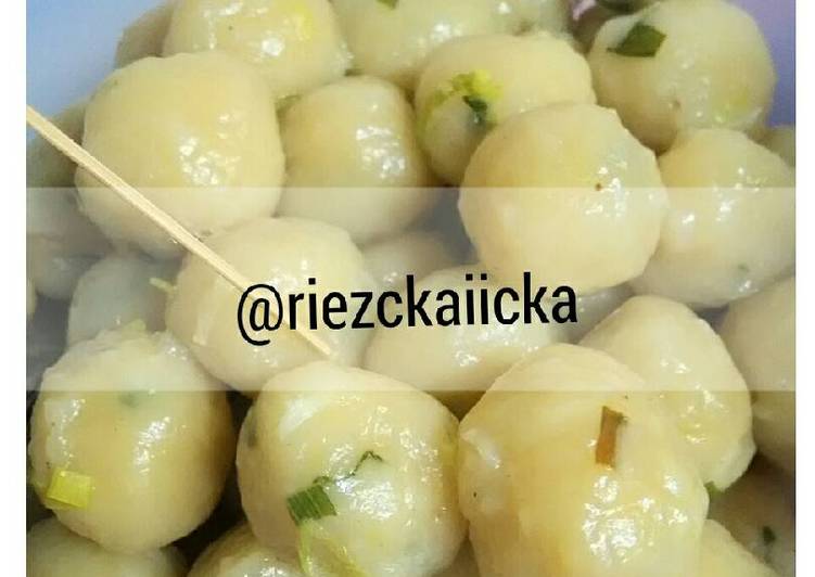 resep lengkap untuk Cilok (aci di colok)