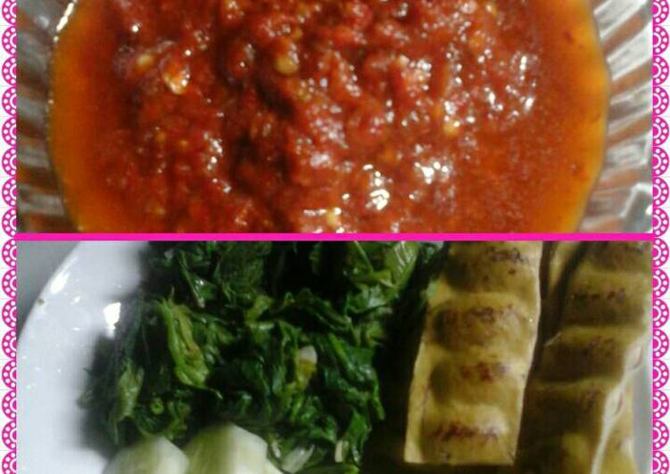 gambar untuk cara membuat sambal terasi vs lalapan