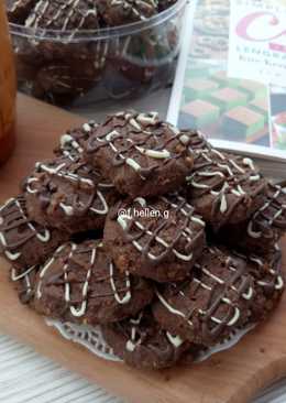 Eggless Choco Cereal Cookies