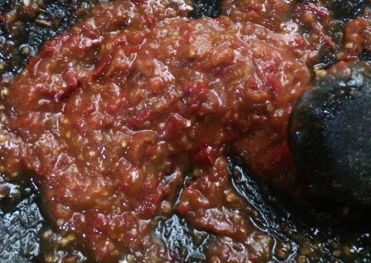 bahan dan cara membuat Sambal Tomat ?? ??