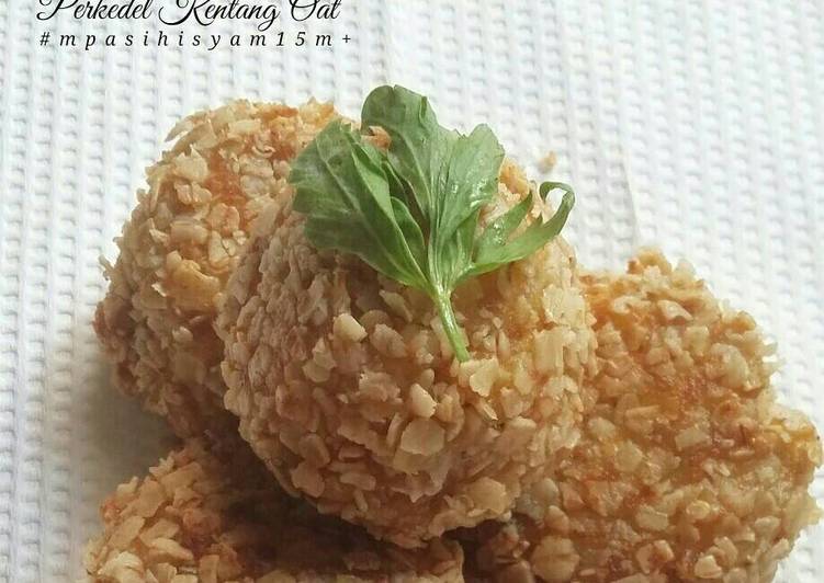 resep lengkap untuk Perkedel Kentang Oat, Mpasi 15m+