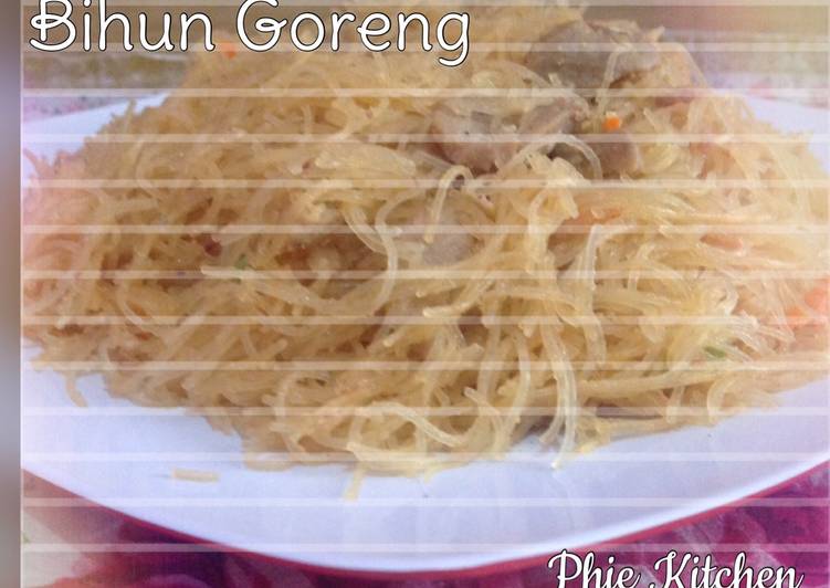 cara membuat Bihun kornet baso goreng