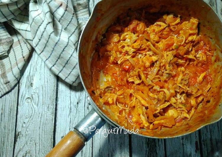 resep makanan Ayam Asam Manis untuk Isian Roti atau Topping Pizza/Spaghetti