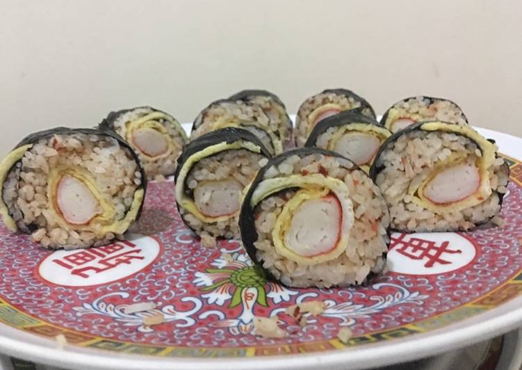 gambar untuk resep makanan Sushi Roll Sederhana boncabe