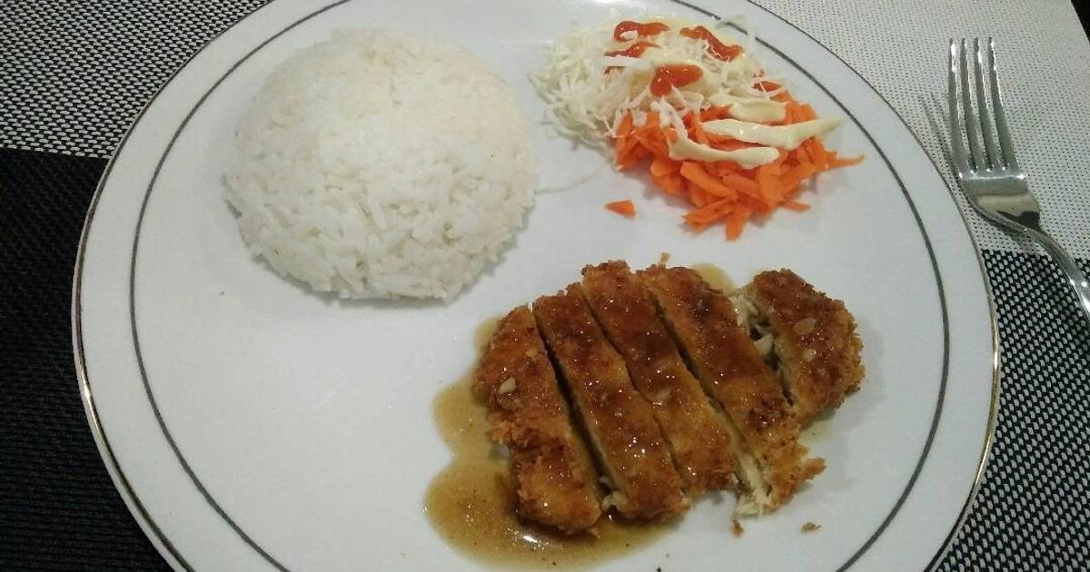 Resep Ayam Katsu Teriyaki Saus ala Solaria ala Melie