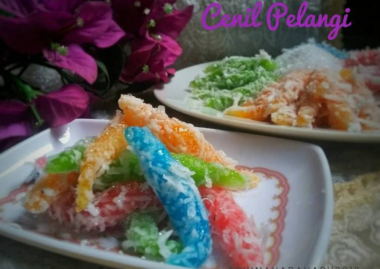 Resep Cenil Pelangi Kiriman dari Arvina Harahap