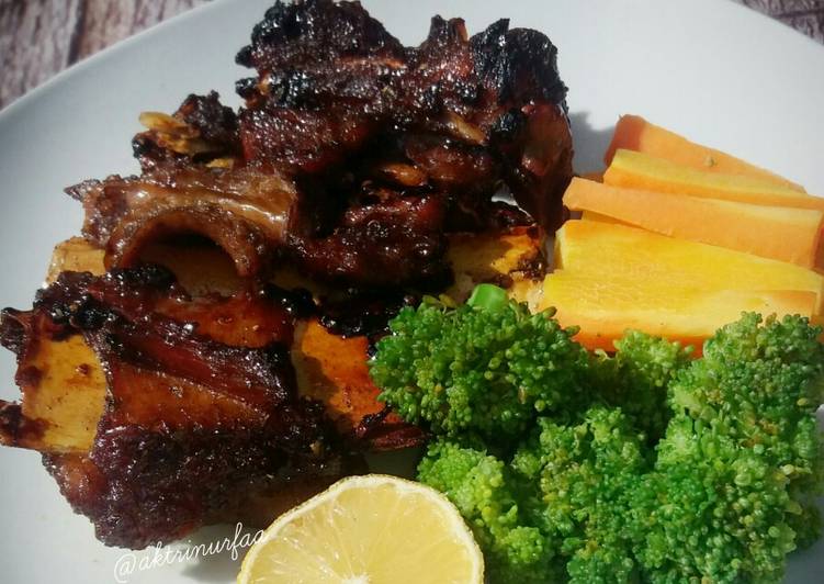 resep Iga Bakar Lada Hitam