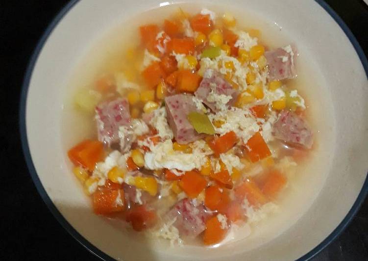 resep masakan Vegetable hot soup ala momo??