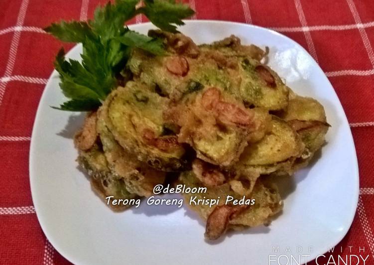 gambar untuk cara membuat 143. Terong Goreng Krispi Pedas