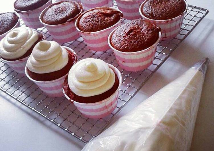 Resep Red Velvet Cup Cake Karya Kookee Cake & Cookies
