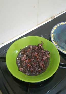 Oseng cumi tinta hitam