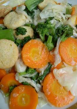 Capcay tofu jamur tiram