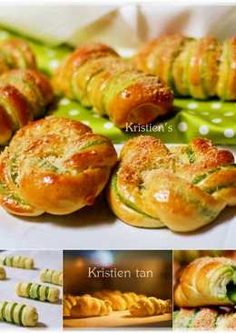 Roti Manis Pandan soft Roll