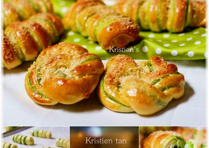 Resep Roti Manis Pandan soft Roll oleh Tintin Rayner - Cookpad