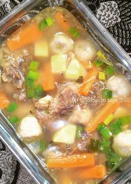 Sop iga&bakso sapi