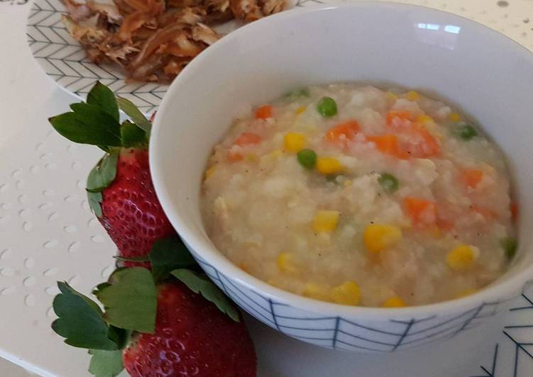 gambar untuk cara membuat Bubur ayam sehat 15 menit