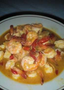 Udang tumis,asam manis pedas gurih,,,