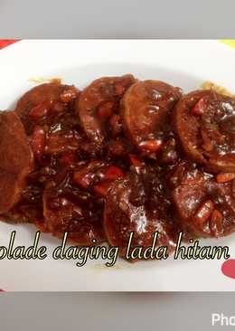 Rolade daging saus lada hitam