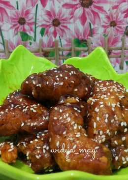 Ayam Crispy Saus Madu Lada Hitam