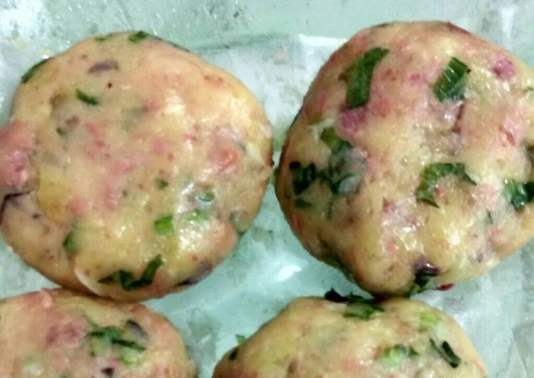 resep masakan Perkedel kentang kornet ala anak kosan