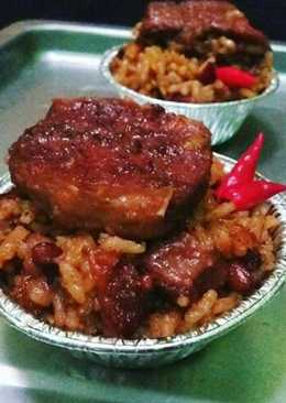 Nasi Daging Saus Kacang Merah