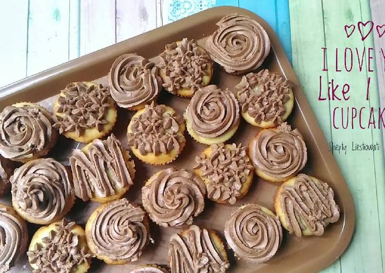 bahan dan cara membuat Chocolate Buttercream Topping/Frosting/Filling